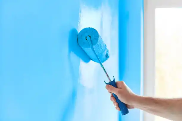 painting Peach Lake